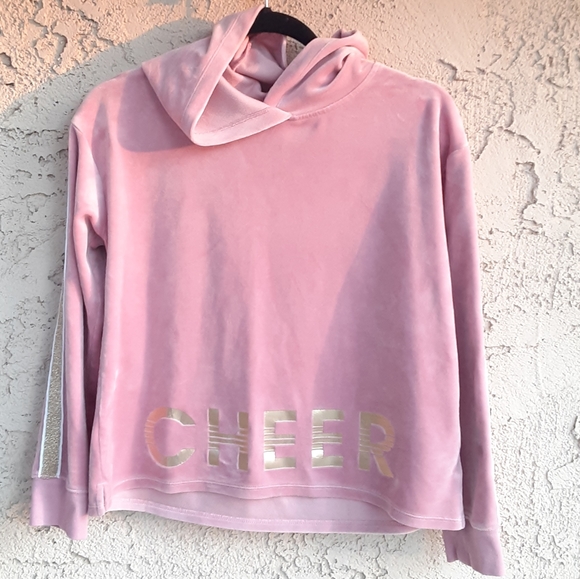 Justice Active Cheer Pink Crop Women Sweater 14/16 - Picture 7 of 7